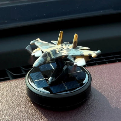 Army Solar Fighter Jet Car Aroma With Air Freshener with Refill