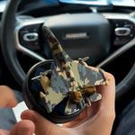 Army Solar Fighter Jet Car Aroma With Air Freshener with Refill