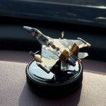 Army Solar Fighter Jet Car Aroma With Air Freshener with Refill