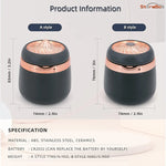 Car Ashtray With Multi Led Light Mini Portable Stainless Steel N18 Model