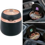 Car Ashtray With Multi Led Light Mini Portable Stainless Steel N18 Model