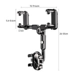 Universal 360 Rotatable Car Phone mobile Holder Rearview Mirror Mount Stand