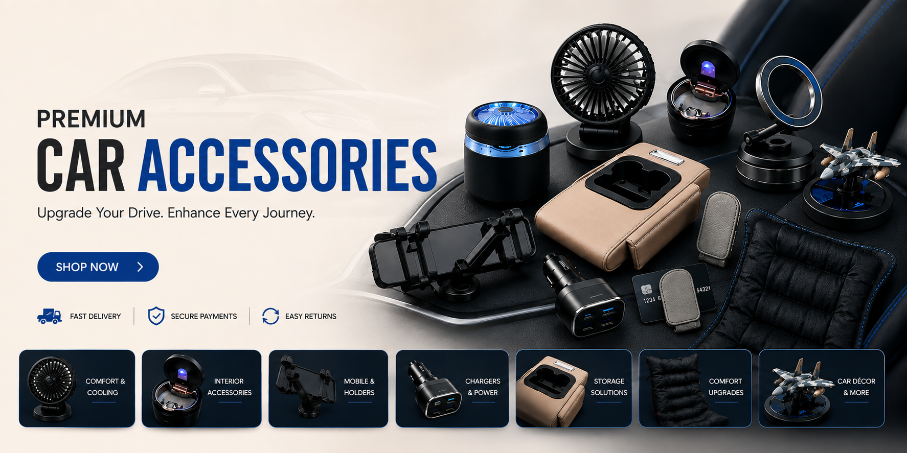 Premium car accessories - upgrade your drive, enhance every journey